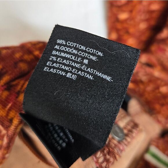 ANTHROPOLOGIE Pilcro high rise corduroy exposed button fly skinny pants 32 - Picture 7 of 12